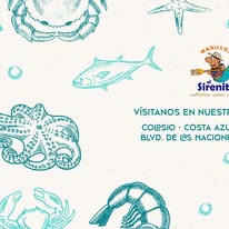 Anuncio de sucursales de Mariscos El Sirenito